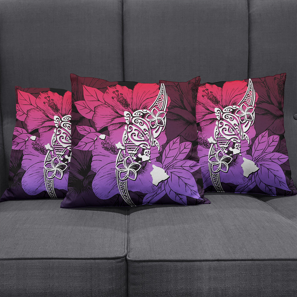 Hawaii Pillow Cover Polynesian Hibiscus Sweat