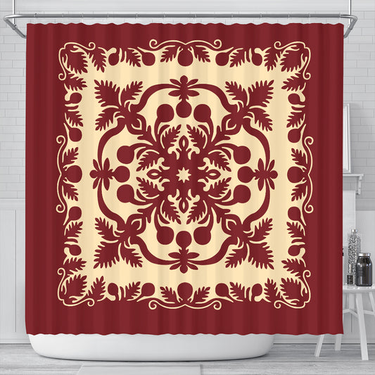 Hawaii Shower Curtain Quilt Royal