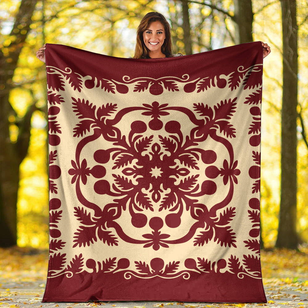 Hawaii Premium Blanket Quilt Royal