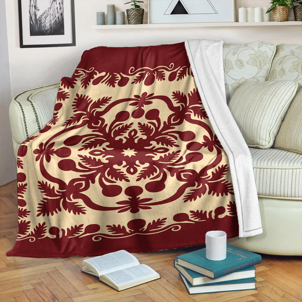 Hawaii Premium Blanket Quilt Royal