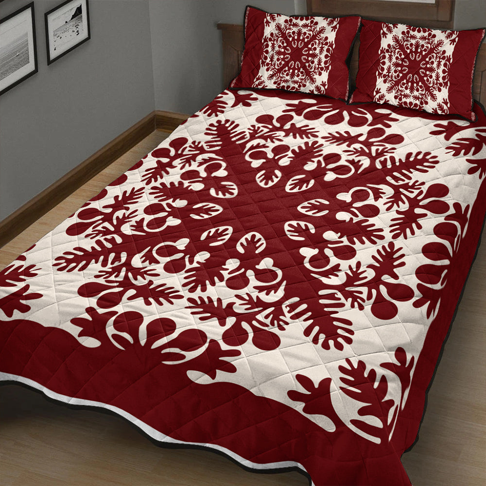 Hawaii Quilt Bed Set Quilt Tradition Red