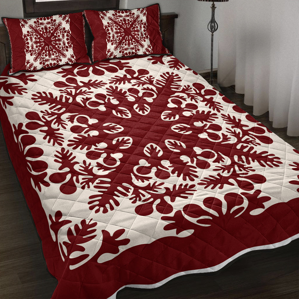 Hawaii Quilt Bed Set Quilt Tradition Red
