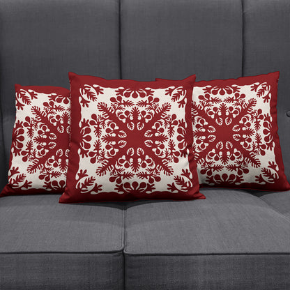 Hawaii Pillow Cover Quilt Tradition Red