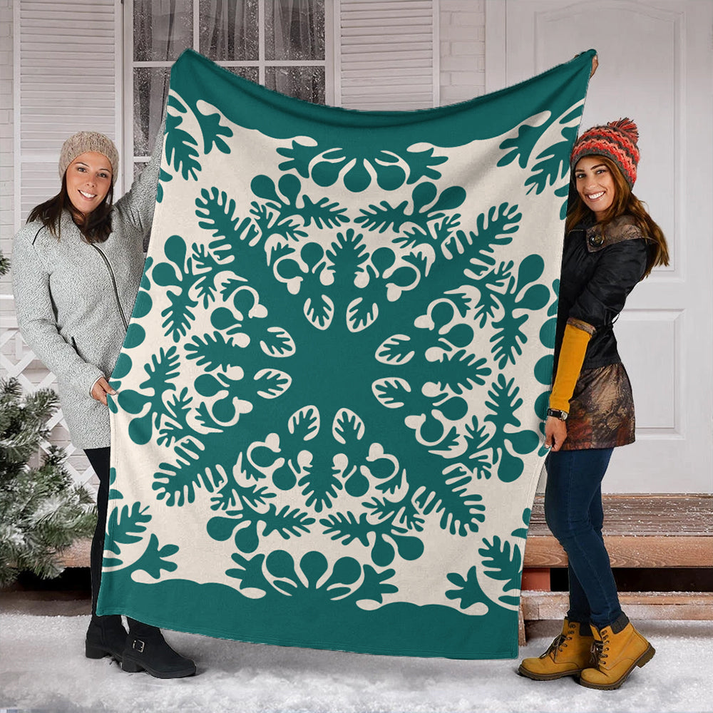 Hawaii Premium Blanket Quilt Tradition Turquoise