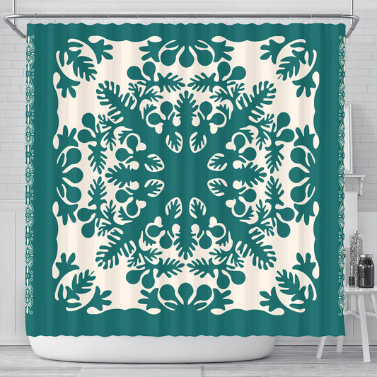 Hawaii Shower Curtain Quilt Tradition Turquoise