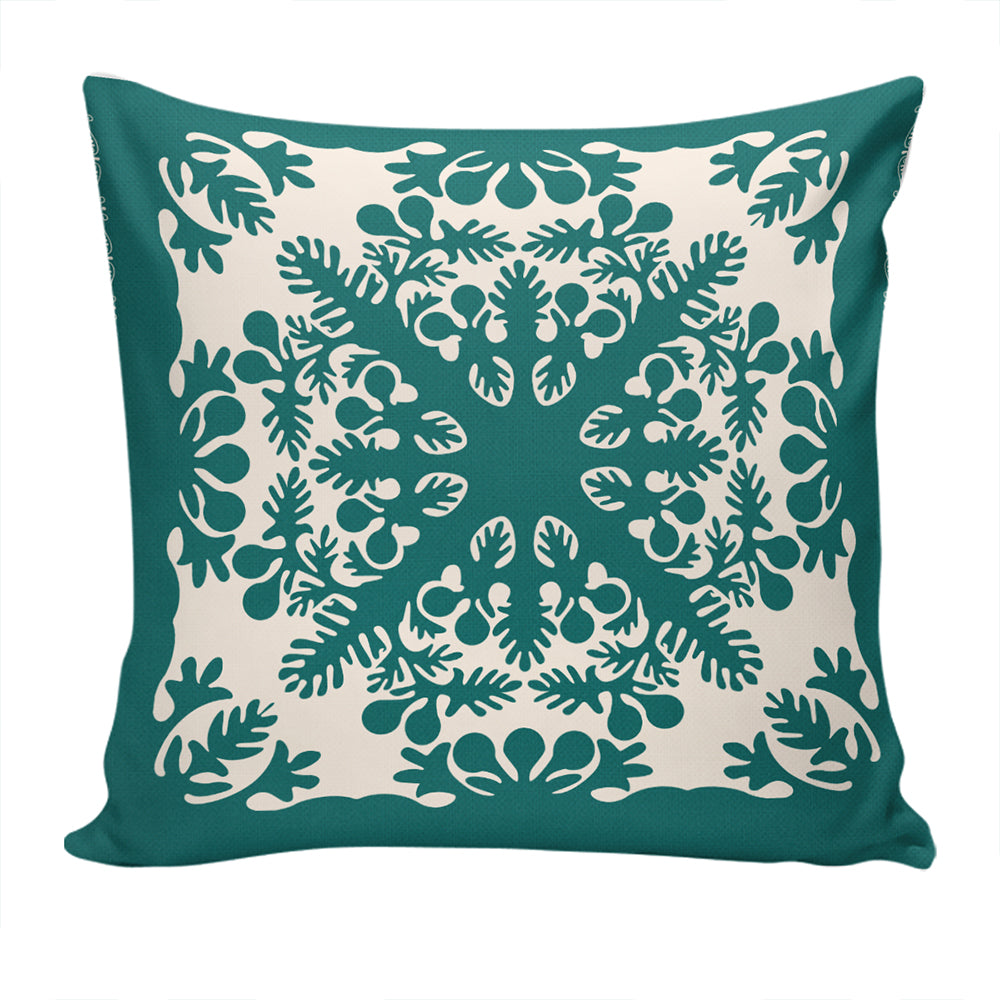 Hawaii Pillow Cover Quilt Tradition Turquoise