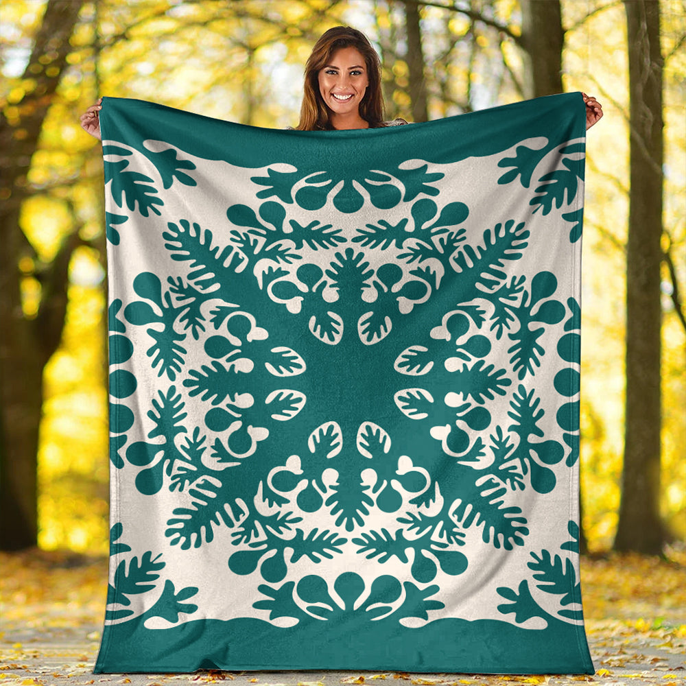 Hawaii Premium Blanket Quilt Tradition Turquoise