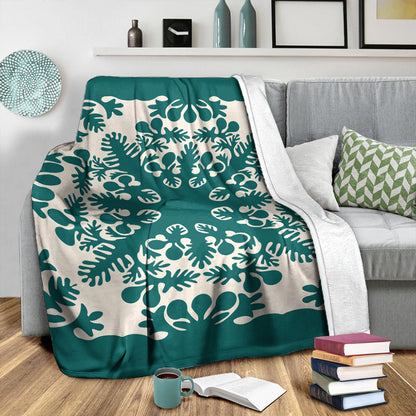 Hawaii Premium Blanket Quilt Tradition Turquoise