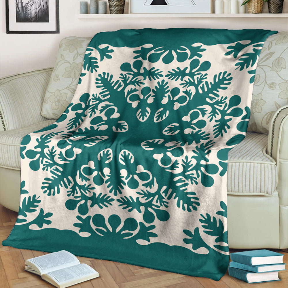 Hawaii Premium Blanket Quilt Tradition Turquoise