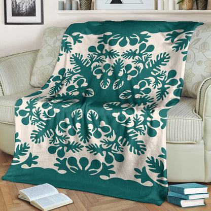Hawaii Premium Blanket Quilt Tradition Turquoise