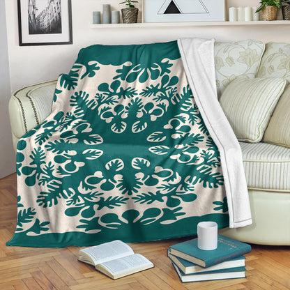 Hawaii Premium Blanket Quilt Tradition Turquoise