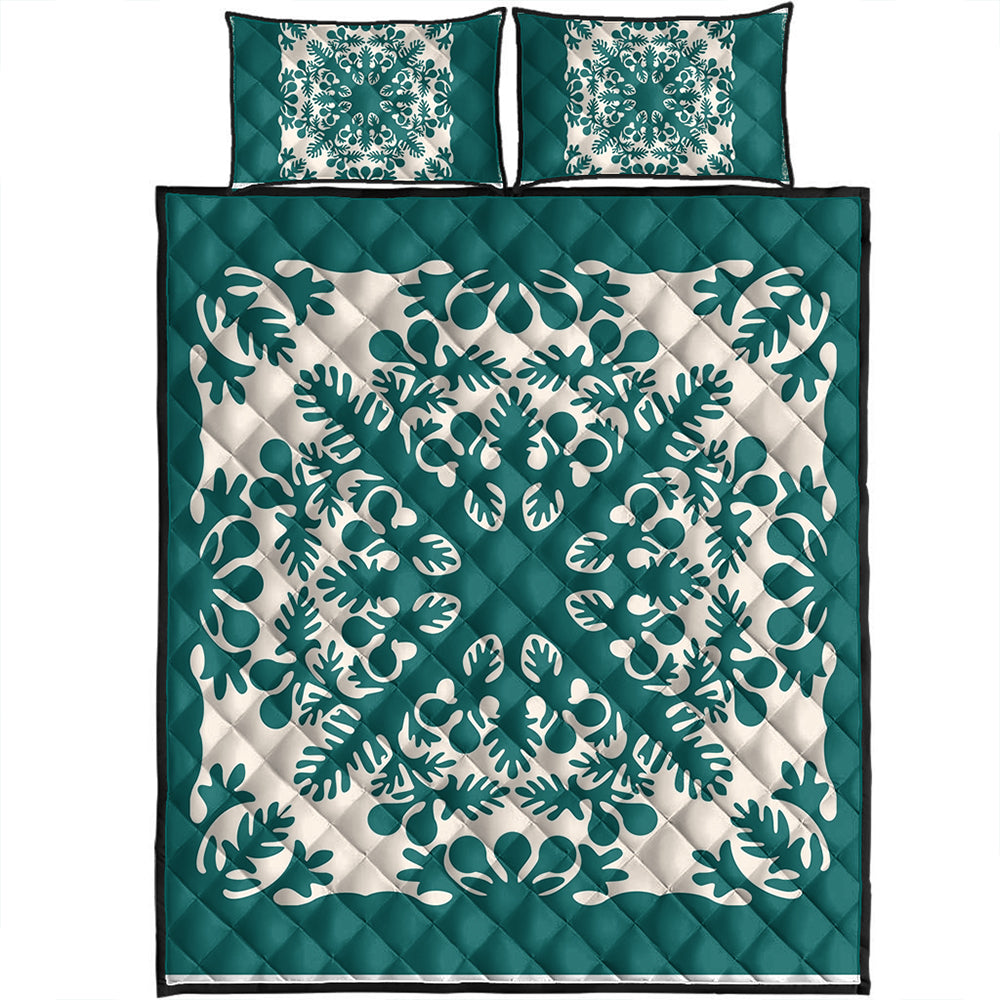Hawaii Quilt Bed Set Quilt Tradition Turquoise