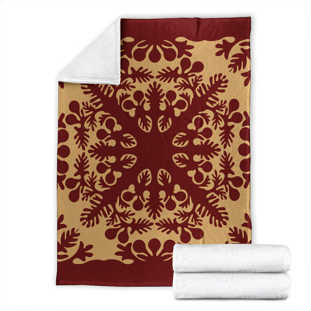 Hawaii Premium Blanket Quilt Vintage Palm