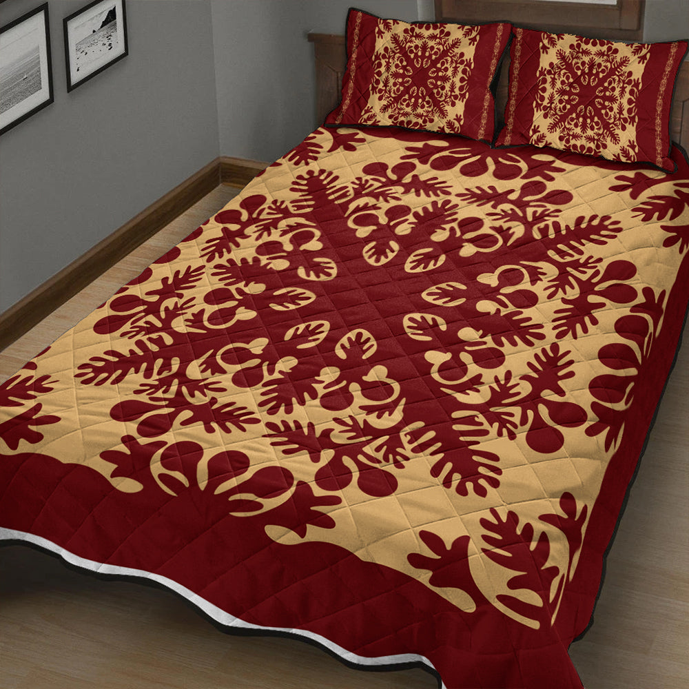 Hawaii Quilt Bed Set Quilt Vintage Palm