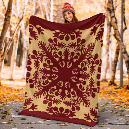 Hawaii Premium Blanket Quilt Vintage Palm