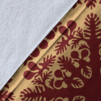 Hawaii Premium Blanket Quilt Vintage Palm