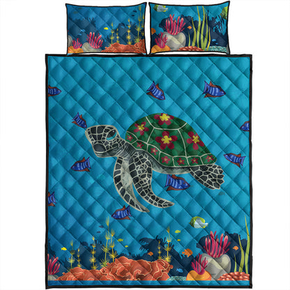 Hawaii Quilt Bed Set Sea Cartoon