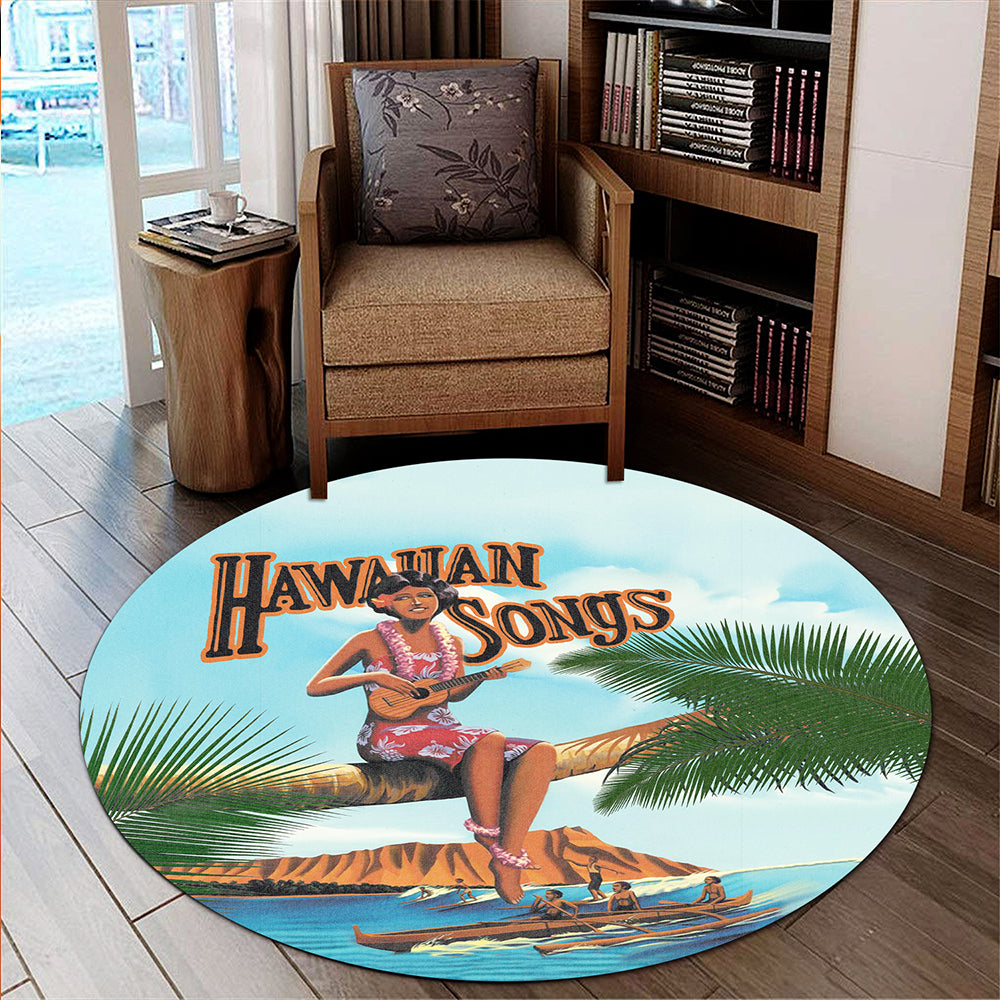 Hawaii Round Rug Song Round Rug