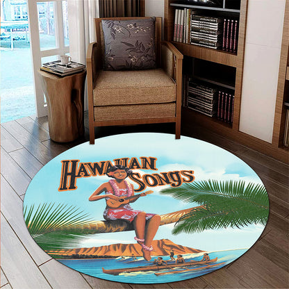 Hawaii Round Rug Song Round Rug