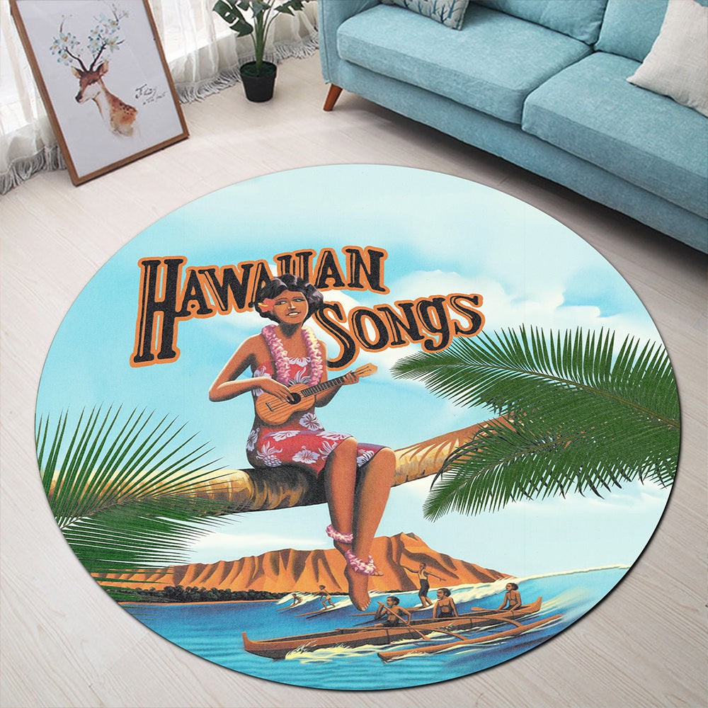 Hawaii Round Rug Song Round Rug
