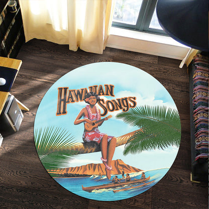 Hawaii Round Rug Song Round Rug