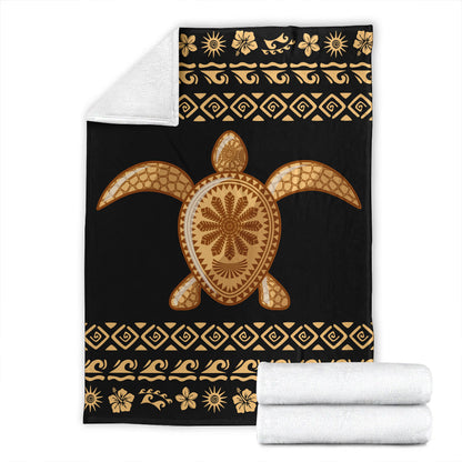 Hawaii Premium Blanket Traditional Turtle Pattern
