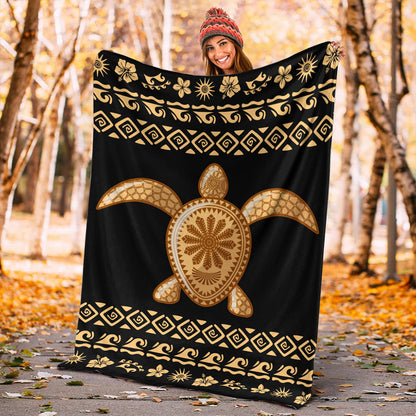 Hawaii Premium Blanket Traditional Turtle Pattern