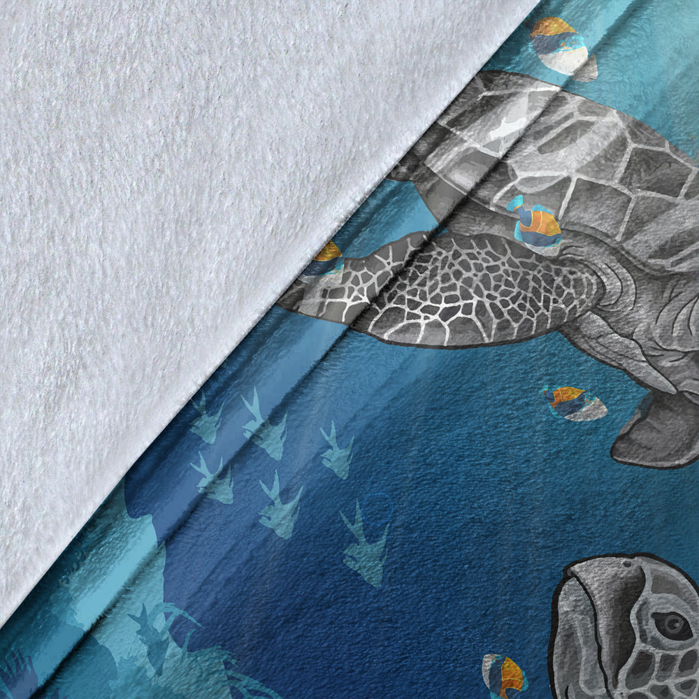 Hawaii Premium Blanket Turtle And Humuhumunukunukuapua'a New