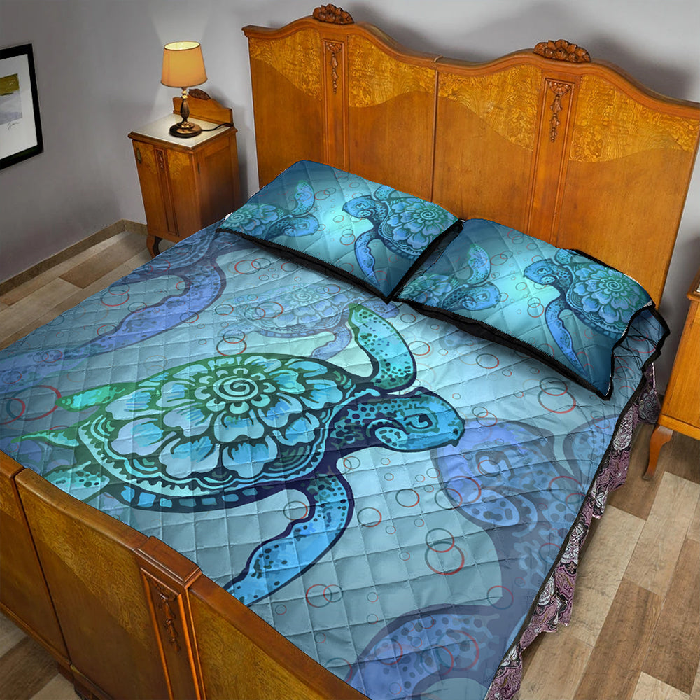 Hawaii Quilt Bed Set Turtle Beauty