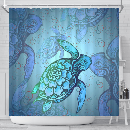 Hawaii Shower Curtain Turtle Beauty