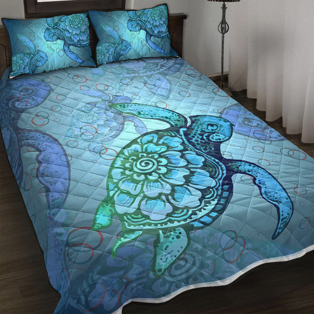 Hawaii Quilt Bed Set Turtle Beauty