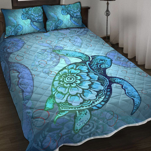 Hawaii Quilt Bed Set Turtle Beauty