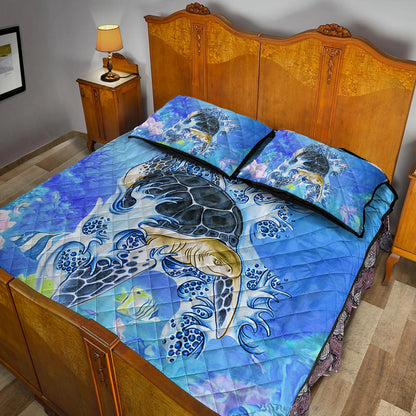 Hawaii Quilt Bed Set Turtle Cool
