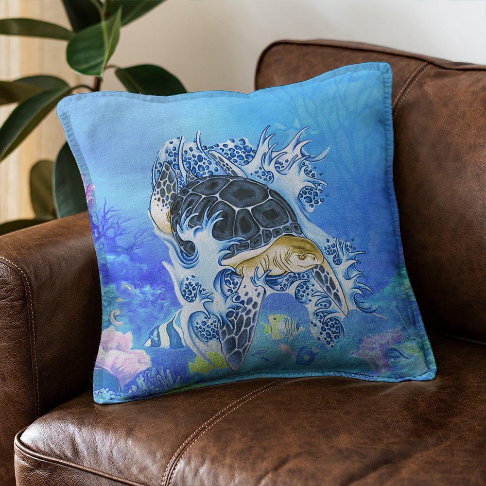Hawaii Pillow Cover Turtle Cool