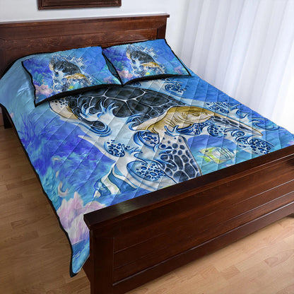 Hawaii Quilt Bed Set Turtle Cool