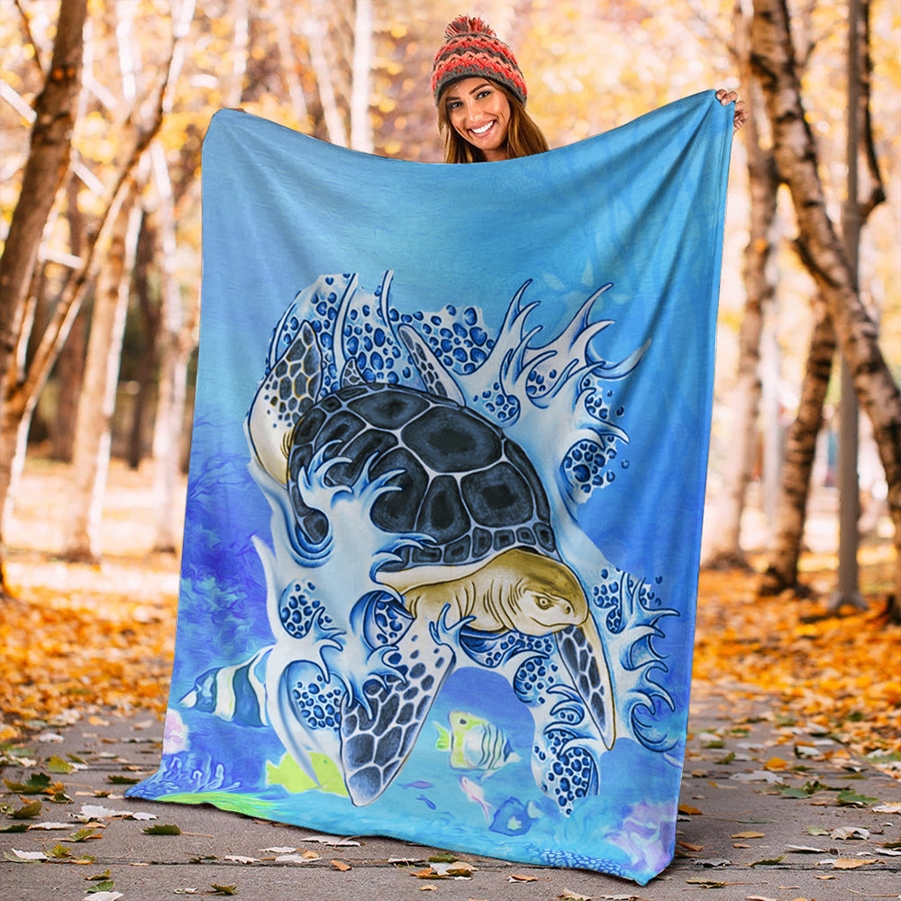 Hawaii Premium Blanket Turtle Cool