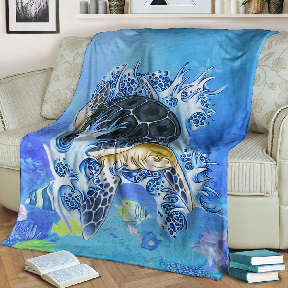 Hawaii Premium Blanket Turtle Cool
