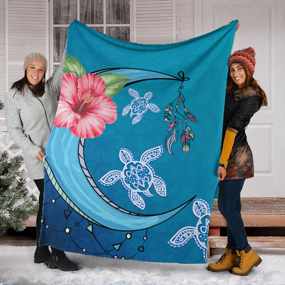 Hawaii Premium Blanket Turtle Moon Dream