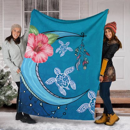 Hawaii Premium Blanket Turtle Moon Dream