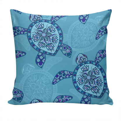 Hawaii Pillow Cover Turtle Plumeria