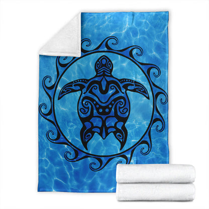 Hawaii Premium Blanket Turtle Polynesia Sea
