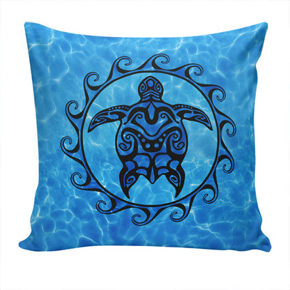 Hawaii Pillow Cover Turtle Polynesia Sea