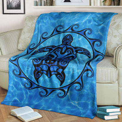 Hawaii Premium Blanket Turtle Polynesia Sea