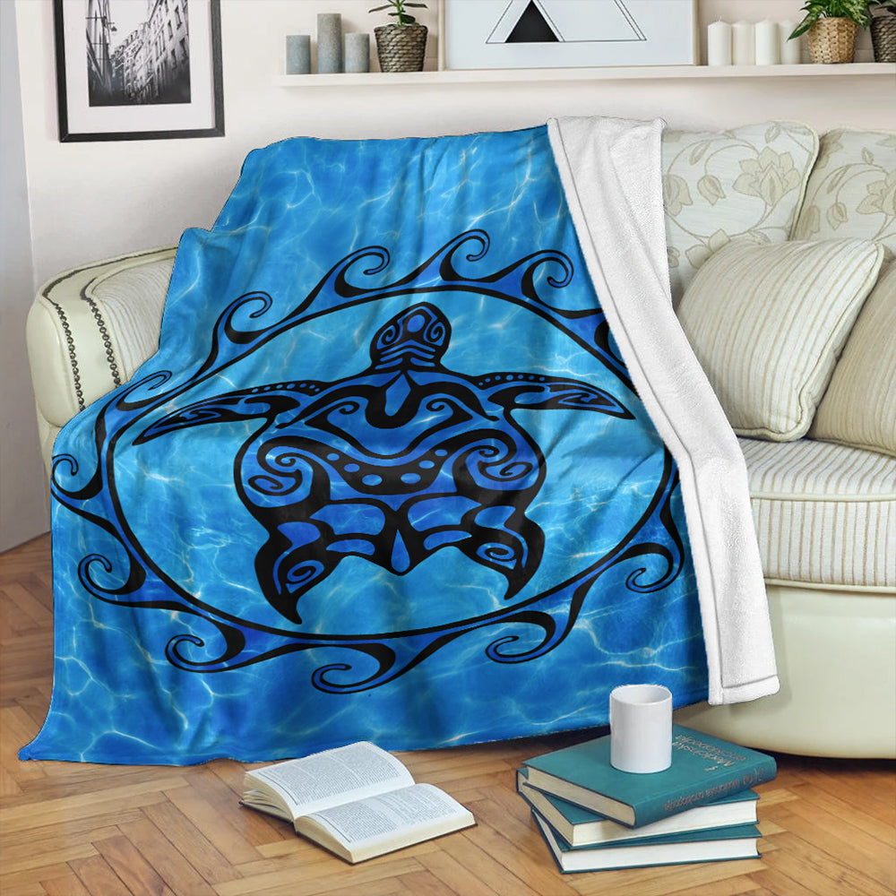 Hawaii Premium Blanket Turtle Polynesia Sea
