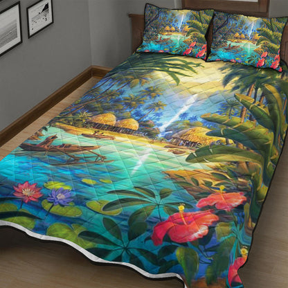 Hawaii Quilt Bed Set Village Forest