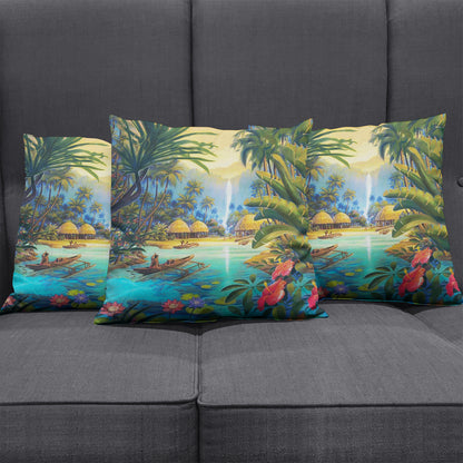 Hawaii Pillow Cover Village Forest