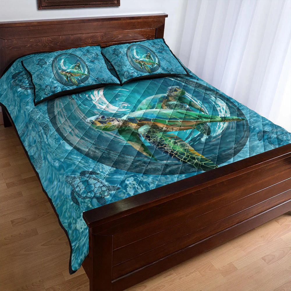 Hawaii Quilt Bed Set Whirlpool Turtle Polynesian