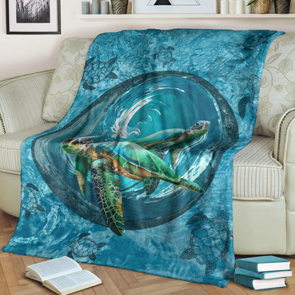 Hawaii Premium Blanket Whirlpool Turtle Polynesian