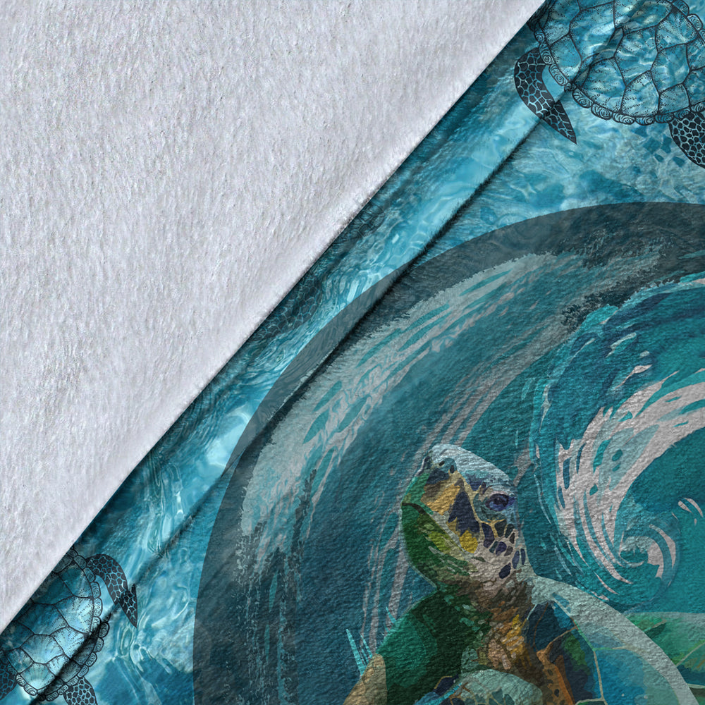 Hawaii Premium Blanket Whirlpool Turtle Polynesian