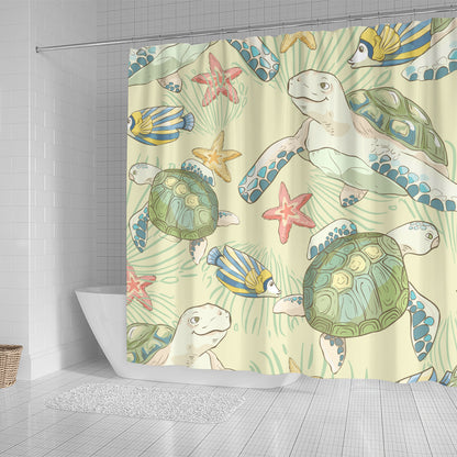 Hawaii Shower Curtain World Animal In Sea